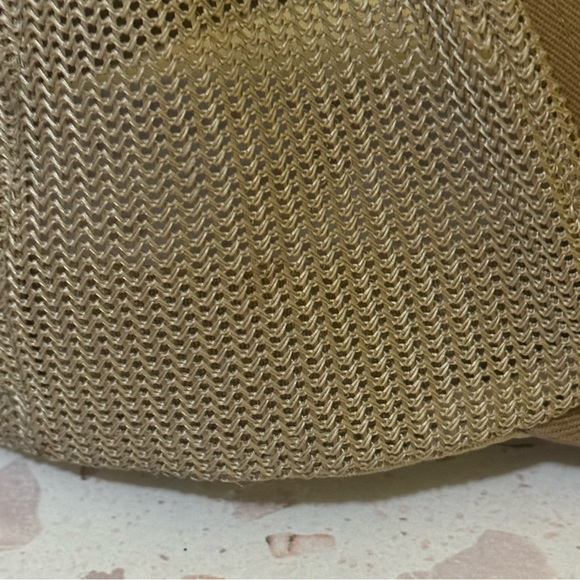 Columbia Mesh Christmas Pine Tree US Flag Ball Cap High Crown in Delta Tan Brown - Picture 7 of 12